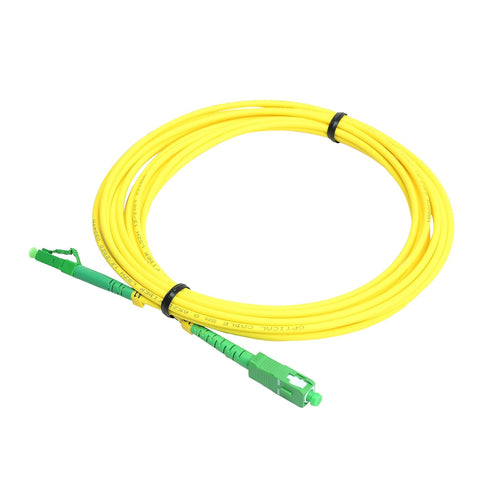 5M LC APC to SC APC Fiber Optic Patch Cable Single Mode Simplex Optical Patch Cord 9/125µm Fiber Optic Cable LC APC-SC APC 5 Meter (16.4ft)...