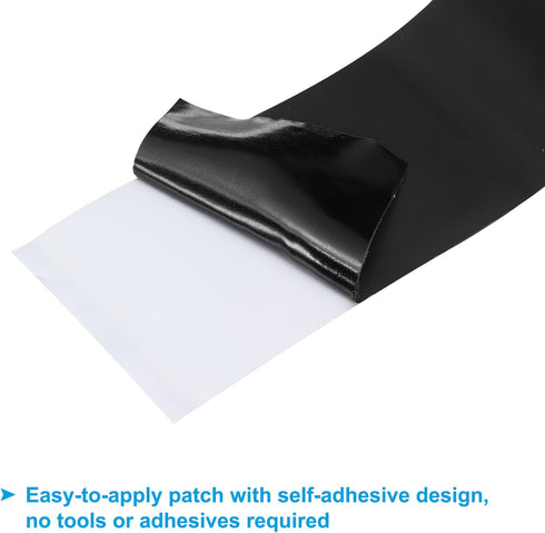 PATIKIL Down Jacket Repair Patch 63" x 3.1", 1 Pack Self Adhesive Nylon Fabric Patch for Tent Clothes Outdoor Camping Gear, Black...