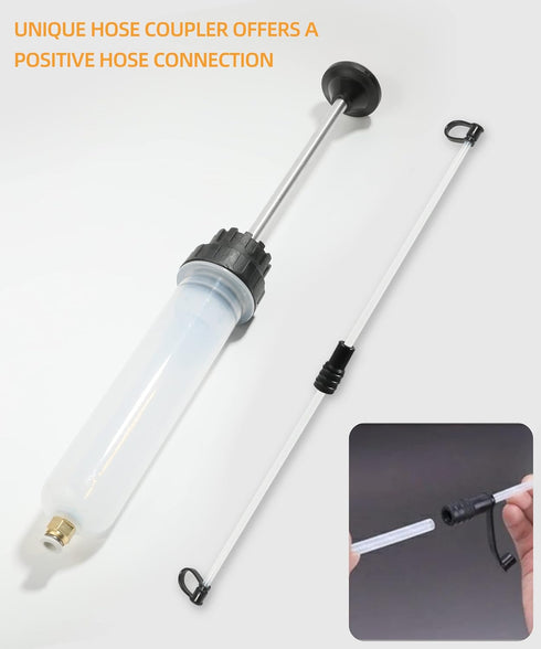 200CC Fluid Extractor,Automotive Fluid Extractor Pump, Extraction&Fill Pump,Engine Oil Extractor Pump Brake Fluid Extraction Syringe,Fluid Oil Cha...