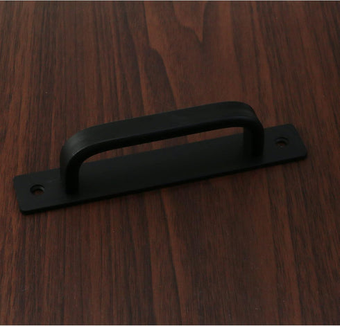 2Pcs Barn Door Handle Sliding Barn Door Pull Handle Kitchen Cabinet Drawer Handle Aluminum Alloy Flush Flat Base Cabinet Pull Door Panel Pull (5.0...