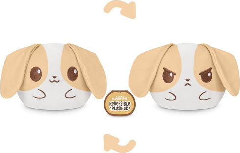 TeeTurtle Plushiverse - 4 Inch Reversible Plushie - Cute Kawaii Brown and White Bunny - Soft Stuffed Animal...