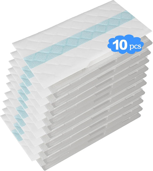 Mop Pads Refills for Shark VACMOP VM252 VM200 VM190 VM250 VM251 VM200C VM252C QM250 VC205 Cordless Hard Floor Vacuum Mops Replacement Pad, 10 PCS...