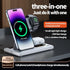 Wireless Charger 3-in-1 Fast Charging Stand Foldable Portable Travel Multi-Device Charging Station for iPhone 14 13 12 11 Pro Max Samsung Series A...