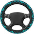 Butterfly Turquoise Green Steering Wheel Cover for Women Men Girls Car Accessories Decor Anti-Slip Neoprene Auto Steering Wheel Covers Protector U...