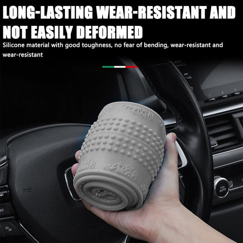 Steering Wheel Cover, Car Silicone Steering Wheel Protector, Anti-Slip Soft Odorless Wheel Covers, Universal 14-15 Inch Steering Wheel, Automotive...