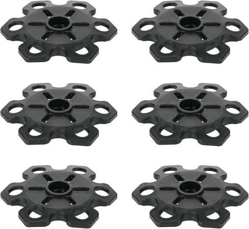 Cosmos 6 Pcs Trekking Pole Replacement Tips Walking Stick Tips Ski Poles Basket Snowflake Basket Mud Ski Basket Powder Baskets Rubber Feet Replace...