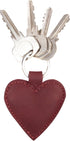 Hide & Drink, Heart-Shape Keychain, Key Organizer, Keyring Holder, Cute Accessories, Full Grain Leather, Handmade, Sangria...
