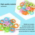 Yizzvb 50 Pcs Crochet Stitch Markers, Knitting Stitch Rings with Plastic Box, Crochet Ring Crochet Locking Sewing Accessories and Large-Eye Blunt ...