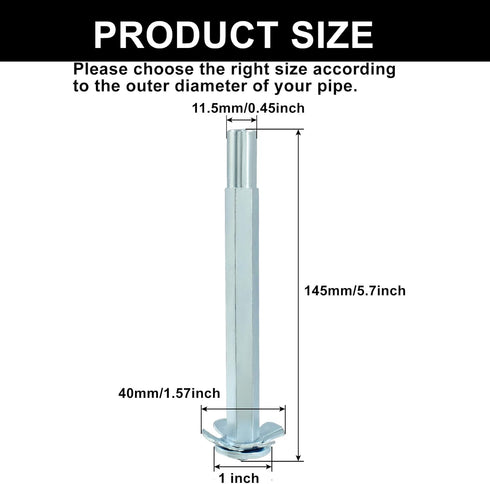 PVC Pipe Reamer, 1 Inch Plumbing PVC Fitting Socket Saver Efficient Plumbing Fitting Saver Tool for Removing SCH 40 from Hub - Perfect for 1/2" Sp...