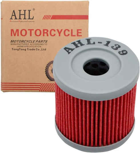 AHL 139 Oil Filter for Suzuki DRZ400S DRZ400 S 400 2000-2011 DRZ400SM DRZ400 SM 398 2005-2010 2013 LTR450 Quadracer 450 2006-2009 LTZ400 Quadsport...