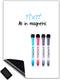 CUHIOY Magnetic Dry Erase Whiteboard Sheet for Fridge, 17x11" Easy to Write and Clean Refrigerator Magnet White Board with 4 Marker Pens & Eraser,...