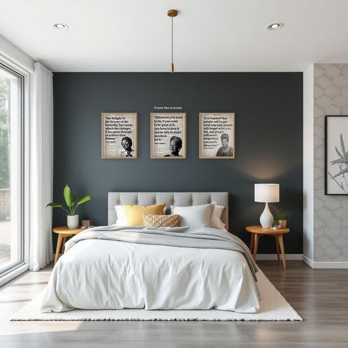 Posterizer 3 pcs-Maya Angelou-Black Woman Inspiring Quotes-Afro-American Art Collection-Quotes- Living Room Bedroom Decor- unframed wall art...