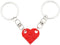 Friendship Gifts Best Friend Keychain Couples Keychain BFF Heart Key Ring Set Birthday Gifts for Kids Men Women 4 color...