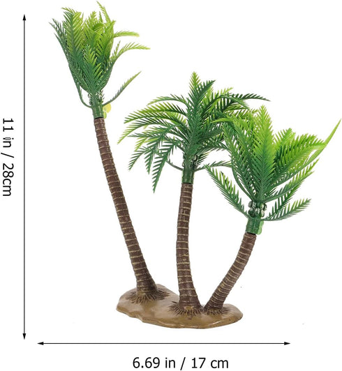 BESTOYARD Artificial Coconut Tree Decor Mini Tropical Palm Trees Fairy Garden Landscape Scenery Decoration...