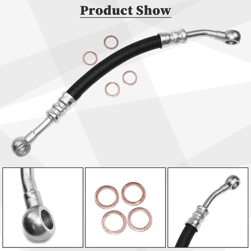 Bicos 11361705532 VANOS Oil Supply Line Hose Compatible with 1993-2009 E36 E38 E46 E39 E53 E60 E61 E65 E66 E83 E85 M54 Engine Oil Line Replacement...