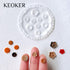 KEOKER Flower Polymer Clay Molds - 4 Pcs flower & Leaf Polymer Clay Molds for Jewelry Making, Daisy Miniature Clay Molds, Polymer Clay Molds for P...