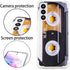 Case for Galaxy S21 5G Shockproof Scratchproof with TPU Soft Bumper Retro Music Cassette Tape Case Compatible with Samsung Galaxy S21 5G...