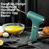 Electric Handheld Mixer with 2 Stirring Rods Household Electric Egg Beater 3 Speed Modes for Whipping Mixing Pudding Cookies Cakes Batters USB Rec...
