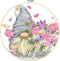Stamped Cross Stitch Kits with Frame - Gnome Flower Embroidery Kits for Beginners Adults,11 CT Patterns Dimensions Counted Cross Stitch Kits Arts ...