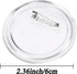 18 Pack Button Badge 2.36inch With Removal Tool Eject Pin, Clear Plastic Button With Pin for DIY Crafts, Children's Activities, Team Mark of Outdo...