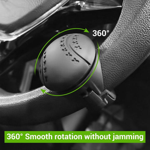Steering Wheel Spinner Knob, 360 ° Rotation Silicone Steering Wheel Knob Non-Slip Car Power Handle Spinner for Cars Trucks Boats Tractors...