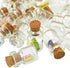 0.5ML Cork Bottles Vials Clear Glass Bottles Mini Tiny Jars Bottles With Corks Miniature Glass Bottle With Cork Empty Sample Jars Small,100 Botlle...