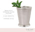 Twine Mint Julep Cup, Real Brass with Sterling Silver Plating Derby Cocktail Tumbler, Set of 1, 12 oz...