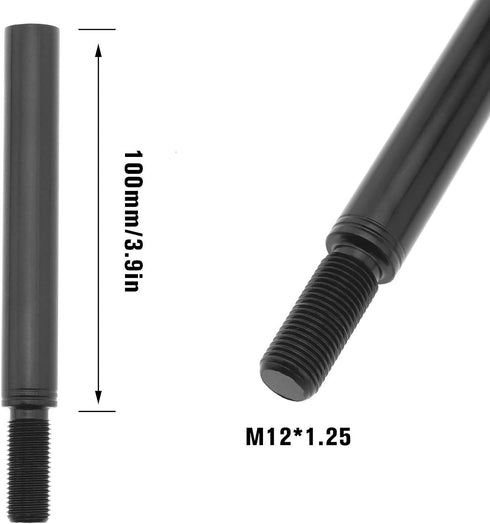 M12x1.25 4Inch Extension Gear Shift Knob Extender for Manual Transmission Gear Shifter Lever...