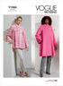 Vogue Misses' Loose Fitting Coat Sewing Pattern Kit, Code V1866, Sizes 6-8-10-12-14, Multicolor...
