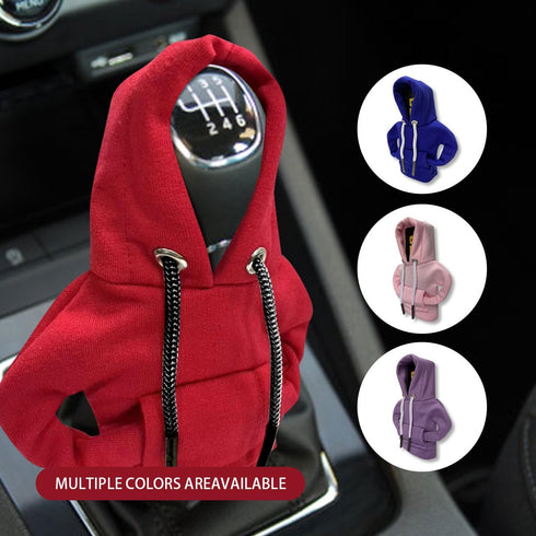 Car Gear Shift Cover, Fashionable Hoodie Car Shift Knob, Mini Hoodie for Car Shifter, Automotive Interior Cute Gadgets Universal Car Accessories a...