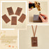 PH PandaHall 50 Pcs Brass Flat Rectangle Blank Stamping Tag Pendants Charms 32x18x0.5mm for Bracelet Necklace Jewelry DIY Craft Making Red Copper...