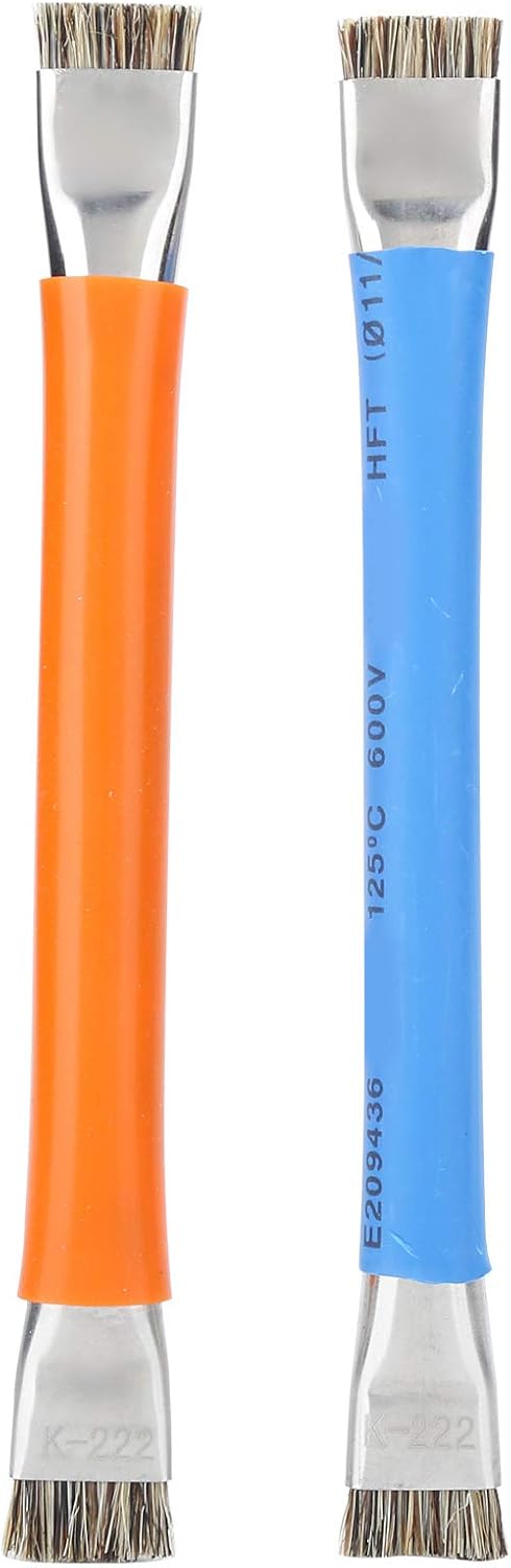 Antistatic Brush, 2PCS Motherboard Hard Cleaning Tools Ergonomic Double Head Brush for Cleaning Computer, Mobile Phone......