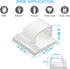 Adhesive Cable Clips White (Large, 45 PCS), Upgraded Wire Clips for Electric Wires, Cord Holders Management Under Desk, Car, Extension Cord, Ether...