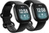 2 Pack Waterproof Bands Compatible with Fitbit Versa 3 / Fitbit Versa 4 / Fitbit Sense/Sense 2 Bands, Classic Soft Sports Replacement Wristbands f...