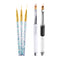 LWBTOSEE 5PCS Nail Ombre Brush Nail Art Painting Pen Brush UV Gel Polish Gradient Color Rhinestone Crystal Acrylic Liner Brush Painting Pen Gel Po...