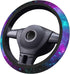 Galaxy Car Steering Wheel Cover 15 Inch for Women Men Purple Anti-Slip Sweat Absorption Universal...