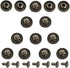 Mingchen 100 Pieces Retro Cute Skull Decorative Rivet Buttons Metal Castings Conchos Button Personality DIY Luggage Leather Goods Sewing Accessori...