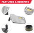 4l60e Automatic Transmission Filter Kit with Gasket Compatible with Buick Cadillac Chevy GMC Replaces# TF289...