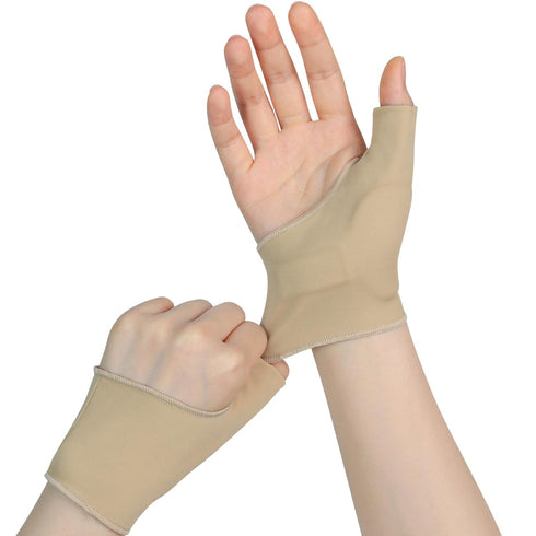 Thumb Wrist Brace Compression Sleeve for Arthritis Pain Relief Tendonitis Protector Support, Soft Elastic Fabric Thumb Splint Glove Liner for Wome...