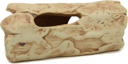 ALEGI Aquarium Decorations Log Betta Fish Tank Accessories Ceramic Cave, Betta Fish Toys Decor Hideout for Shrimp Cichlid Hiding Breeding...