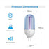 Mosquito Killer Lamp with Rotatable Plug, Electric Indoor Bug Zapper for Home Mosquito Indoor Bug Lights Zappers Electric Bug Zapper 2100V Output,...