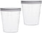 YOKIVE 2 Pcs Plastic Beaker, Laboratory Use | Liquid Measuring Cup with Lid, Great for Lab, Kitchen, Daily Use (Clear White, 30ML)...