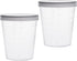 YOKIVE 2 Pcs Plastic Beaker, Laboratory Use | Liquid Measuring Cup with Lid, Great for Lab, Kitchen, Daily Use (Clear White, 30ML)...