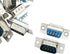 uxcell 20Pcs DB9 Connector 9 Pin D-Sub Male Solder Connector, Gold Plated Joints DB9 RS232 Serial Connector Adapter Converter...