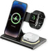 3 in 1 Wireless Charger for iPhone, Wireless Charging Station for Apple Devices, Wireless Charger for iPhone 15 14 13 12 11 X Pro Max & Apple Watc...