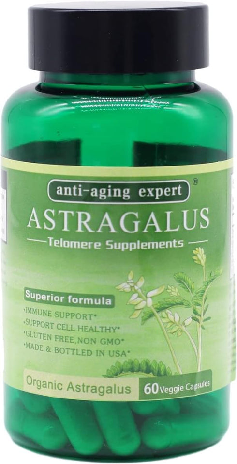 Astragalus Root Organic Extract 650mg, Schisandra Berries, Ligustrum Berry, 80% American Ginseng, Immune system Antioxidants Supports, Healthy Agi...