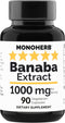 Banaba Extract 1000 mg - 90 Vegetarian Capsules - 2% Corosolic Acid...