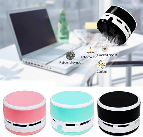 iSuperb Desktop Vacuum Cleaner Portable Keyboard Sweeper Mini Crumb Vacuum Cleaner Table Food Rubber Crumb Dust Remover Cleaner for Home, Office, ...