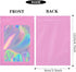 100 Pack Smell Proof Bags- Resealable Mylar Holographic Packaging Pouch Bag with Clear Window for Food Storage Eyelash Jewelry Electronics Storage...