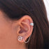 Minimalist Round Ocean Wave Tiny Stud Earrings for Women Girls Men Sterling Silver Simple Small Studs Tragus Post Hypoallergenic Holiday Sea Beach...